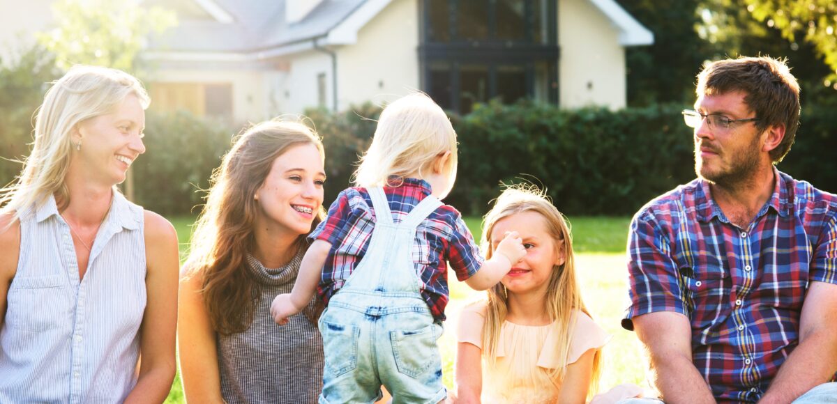 family at home