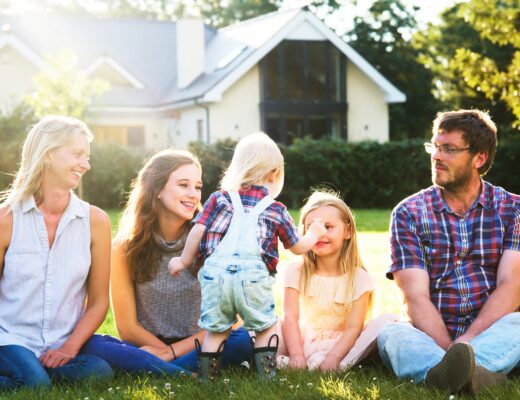 family at home