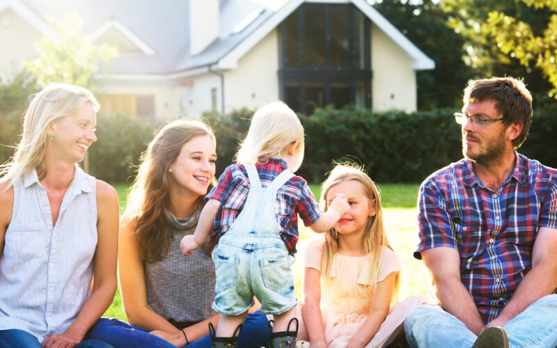 family at home